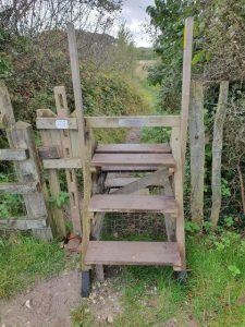 Another view of the memorial stile